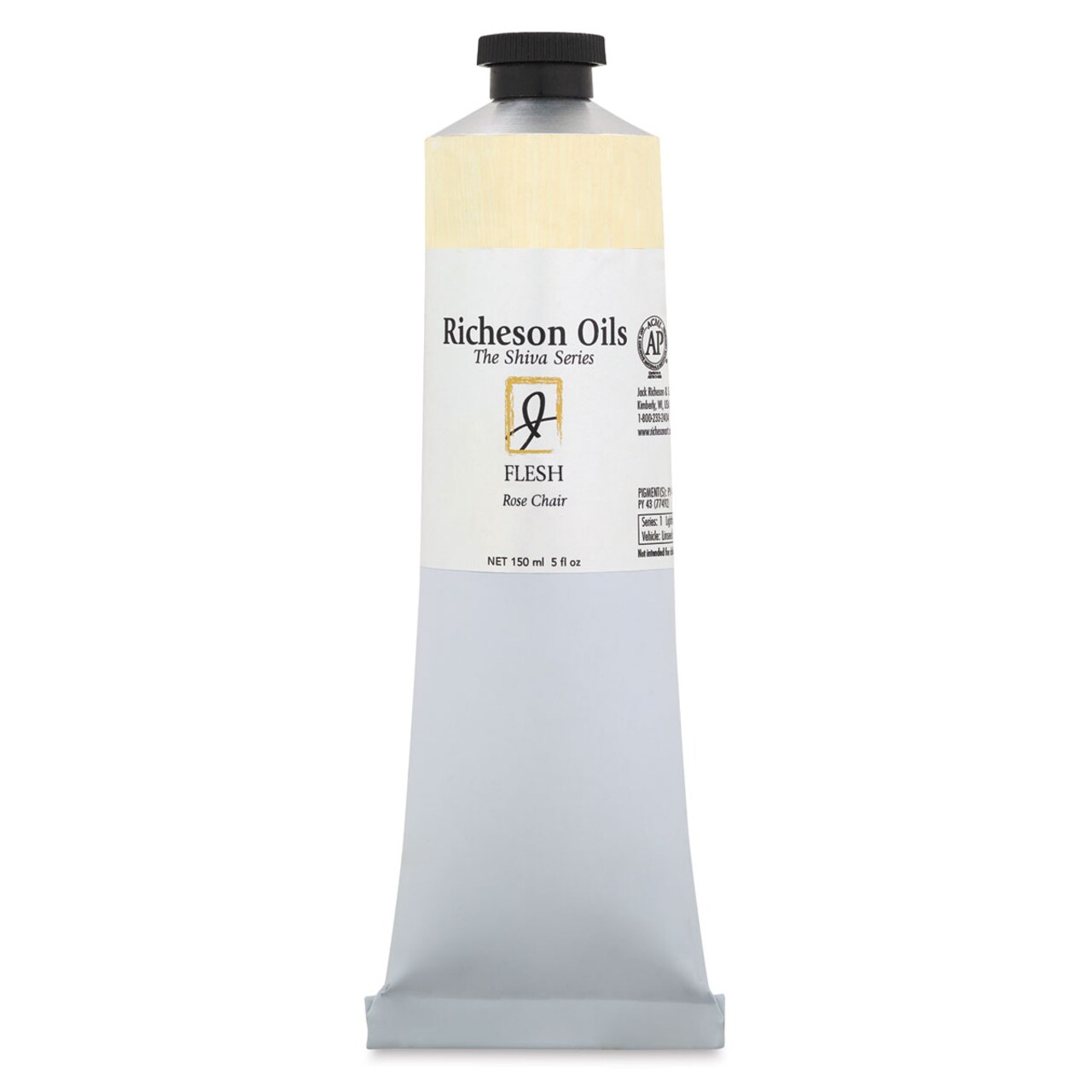 Shiva Signature Artist Oil Color - Yellow Ochre Pale, 5 oz Tube